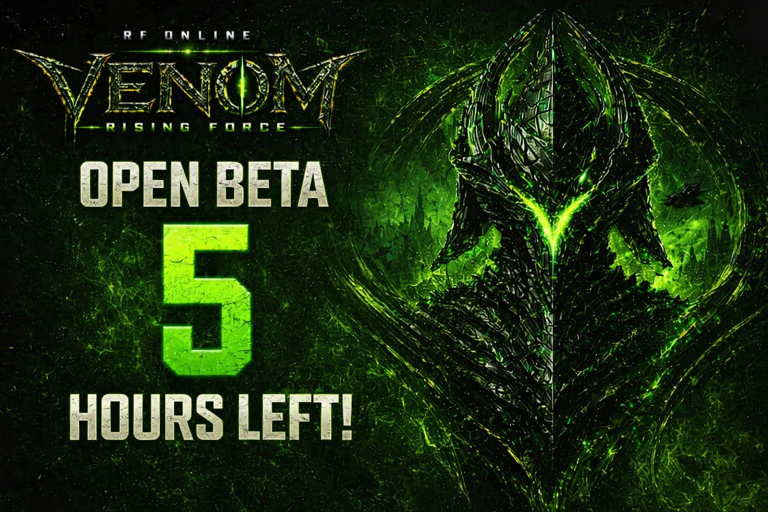 🚨 ONLY 5 HOURS TO GO! 🐍 RF VENOM OPEN BETA